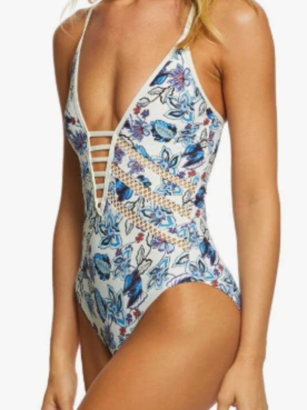 ELLA MOSS FOLKTALE FLORAL SWIMSUIT SMALL